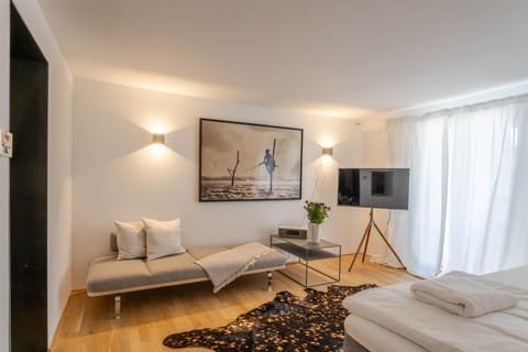 Bed, TV and multimedia, Balcony/Terrace, Living room, Bedroom