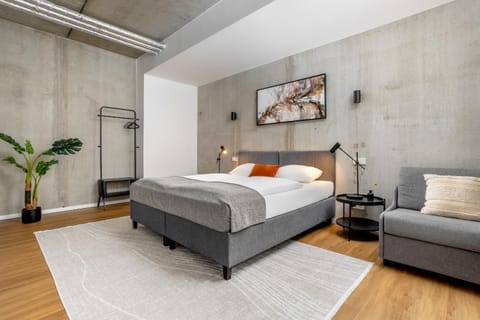 Bed, Living room, Photo of the whole room, Bedroom