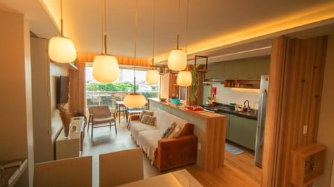 Dining area, minibar, oven, stove