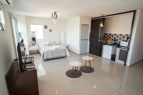 Bed, Kitchen or kitchenette, Photo of the whole room, Bedroom, minibar, oven, stove, toaster