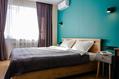 Bed, Bedroom, air conditioner