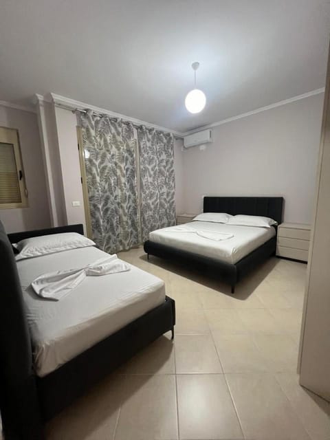 Bed, Photo of the whole room, Bedroom, hair dryier, air conditioner