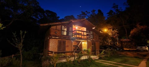Property building, Night, Natural landscape, Garden