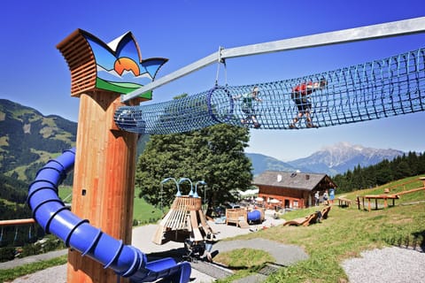 Property building, Day, Natural landscape, Summer, Children play ground, Mountain view