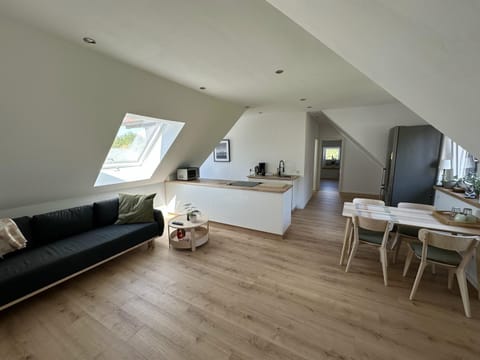 Living room, kitchen