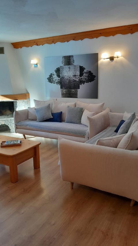 Living room, fireplace
