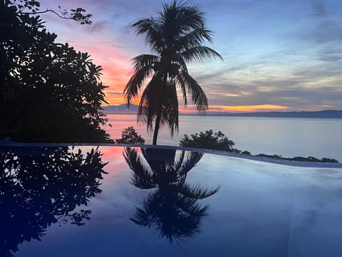 Natural landscape, Beach, Pool view, Sunset