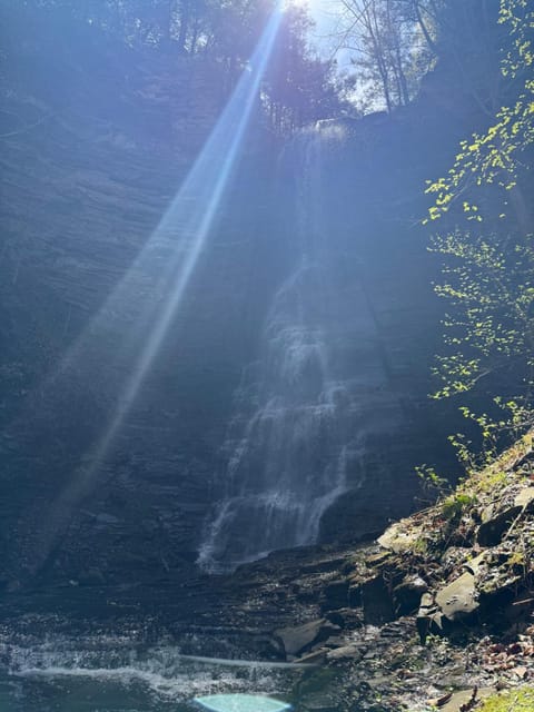 Waterfall Retreat Hot Tub, Pickleball, Fire Pit House in Finger Lakes