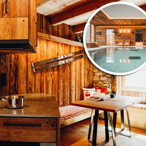 Property building, Kitchen or kitchenette, Swimming pool