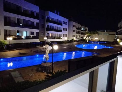 Patio, Night, Pool view, Swimming pool, Swimming pool
