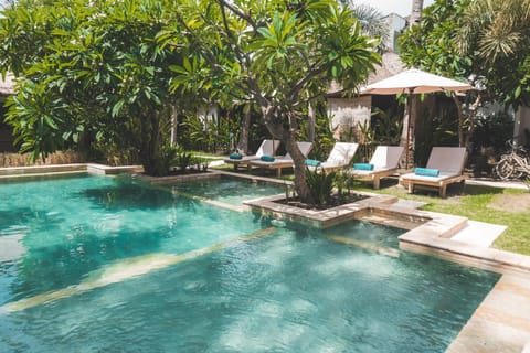 Day, Garden, Swimming pool, sunbed