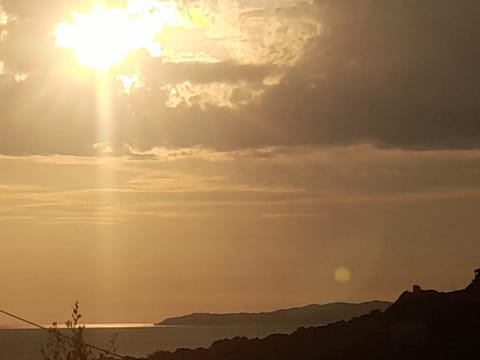 Natural landscape, Mountain view, Sea view, Sunset