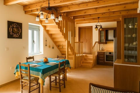 Kitchen or kitchenette, Living room, Seating area, Dining area, internet, internet, oven, stove, kitchen, kitchen