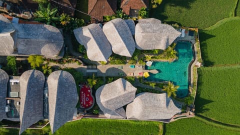 Property building, Day, Neighbourhood, Natural landscape, Bird's eye view, Pool view, Street view, Swimming pool