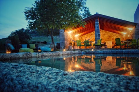 Patio, Night, Garden, Pool view, Swimming pool