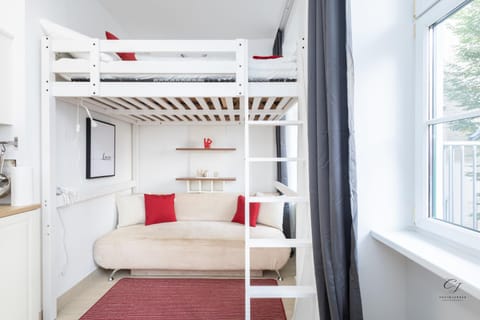 Photo of the whole room, bunk bed