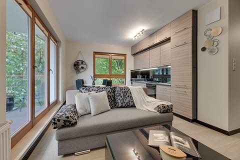 TV and multimedia, Kitchen or kitchenette, Living room, Seating area