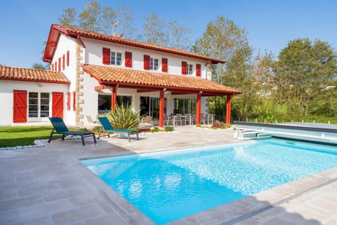 Property building, Living room, Swimming pool