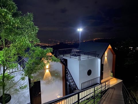 Property building, Night, View (from property/room), Balcony/Terrace, City view, City view