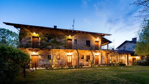Property building, Night, Garden