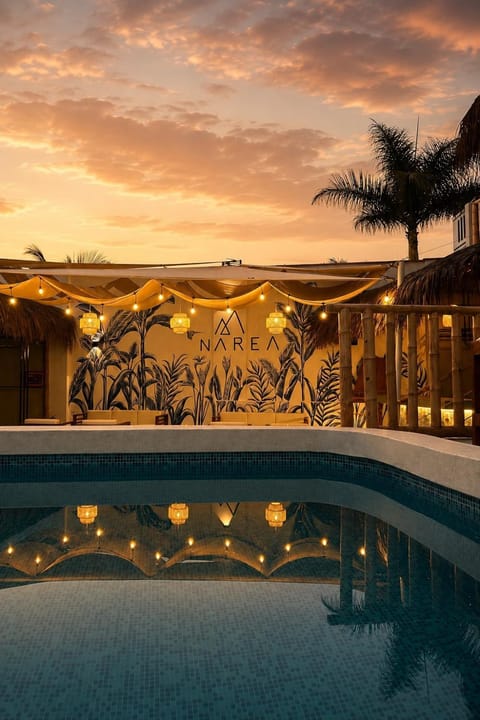 Swimming pool, Sunset