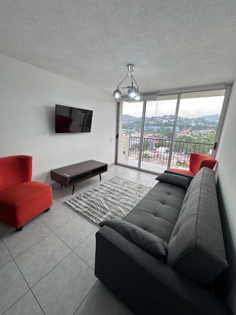 Living room, City view