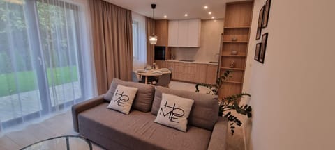 Kitchen or kitchenette, Living room, Seating area