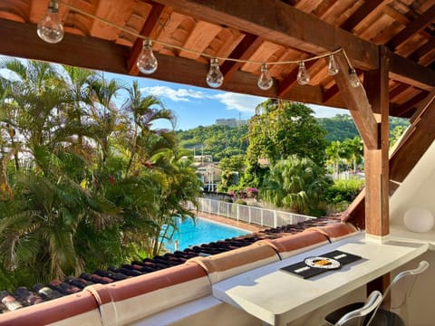 Day, Natural landscape, Balcony/Terrace, Pool view