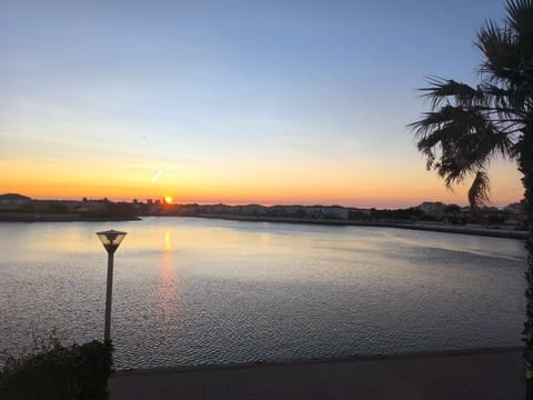 Nearby landmark, Natural landscape, Lake view, Sunrise
