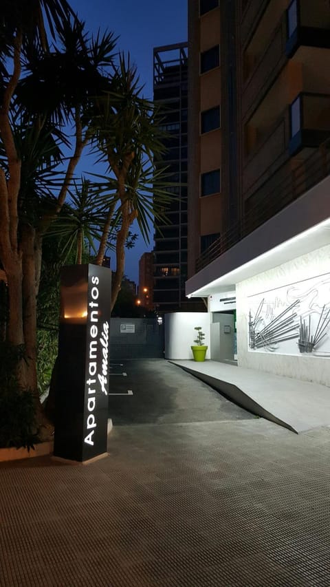Property building, Facade/entrance, Sunset
