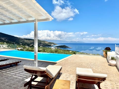 Patio, Nearby landmark, Natural landscape, View (from property/room), Balcony/Terrace, Pool view, Sea view, Swimming pool, sunbed