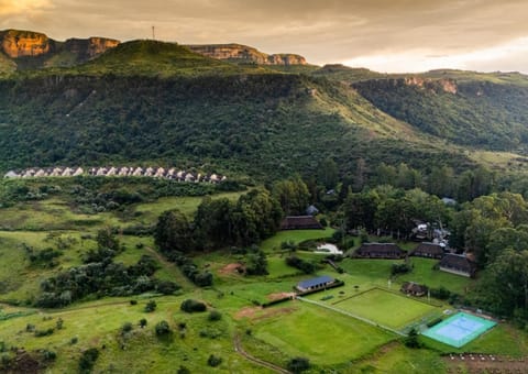 Nearby landmark, Spring, Day, Natural landscape, Bird's eye view, Mountain view