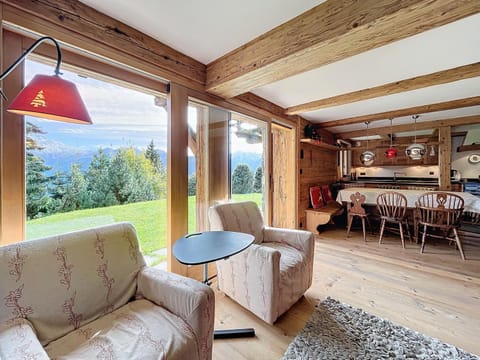 Patio, Living room, Seating area, Dining area, Mountain view