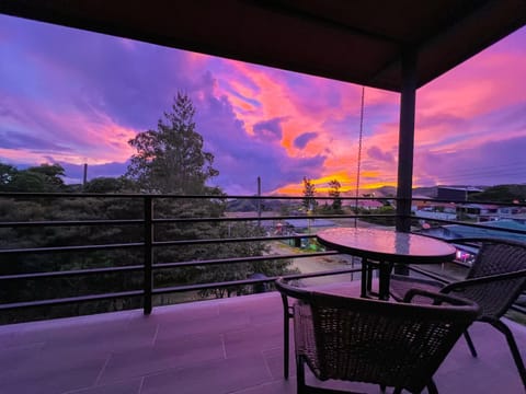 Natural landscape, View (from property/room), Balcony/Terrace, Sunset