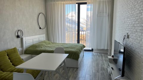 Bed, TV and multimedia, Living room, Photo of the whole room, Seating area