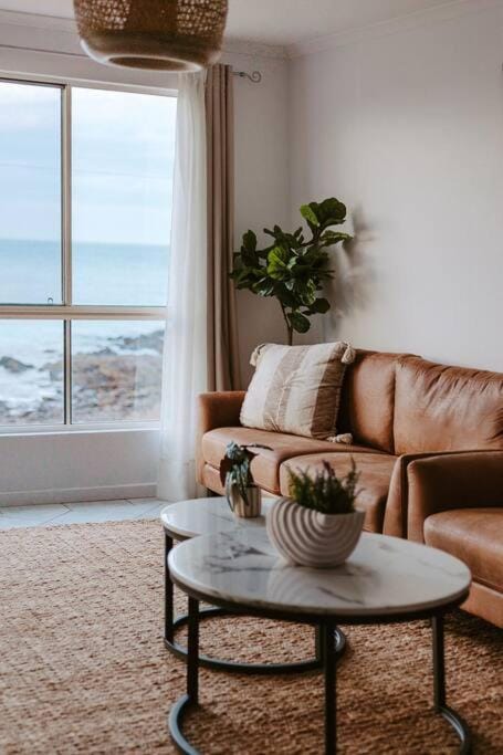 Living room, Seating area, Sea view