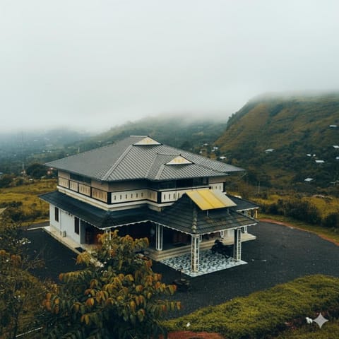 Property building, Day, Bird's eye view, Mountain view