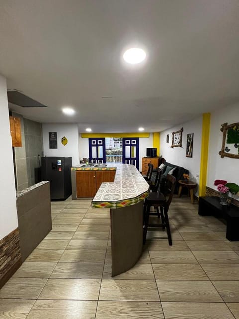 Bed, Kitchen or kitchenette, Living room