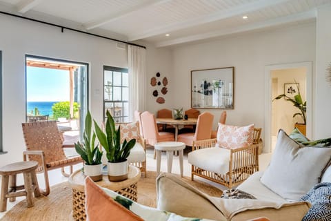 Living room, Seating area, Sea view