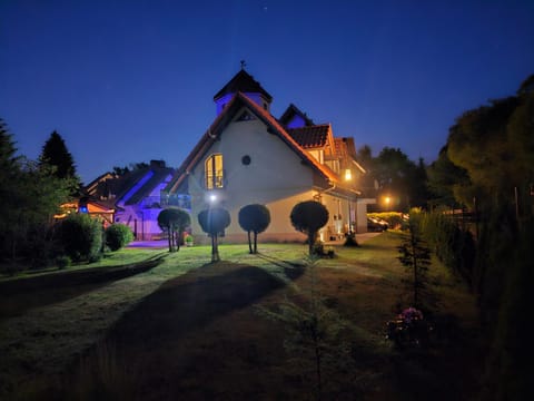 Property building, Night, Natural landscape, Garden, Garden view