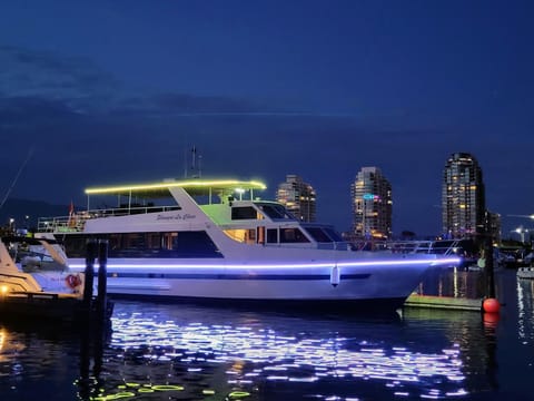 Shangri-la Cheer Docked boat in Vancouver