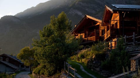 Property building, Natural landscape, Mountain view