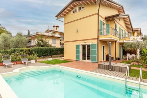Property building, Living room, Swimming pool