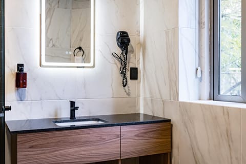 Bathroom, hair dryier