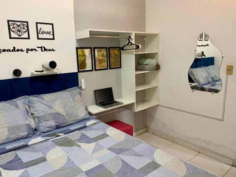 Bed, TV and multimedia, wardrobe, air conditioner