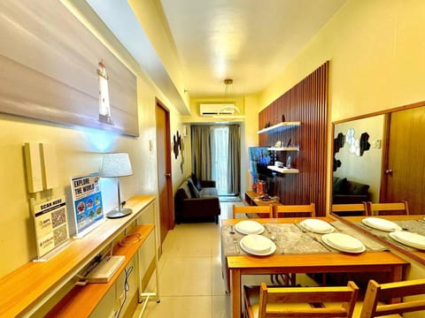 Dining area, air conditioner