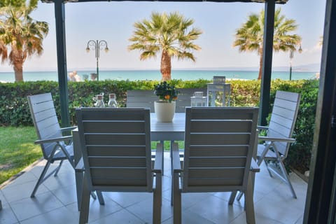 Patio, Day, Garden view, Sea view