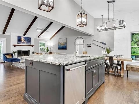 Kitchen or kitchenette, Dining area, dishwasher