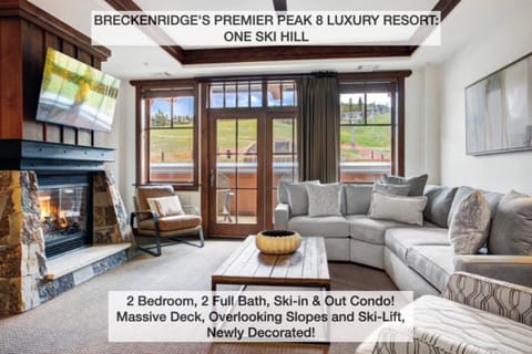 View (from property/room), Living room, Mountain view, fireplace