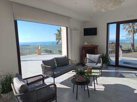 Natural landscape, View (from property/room), Seating area, Sea view